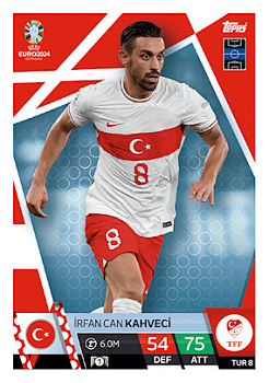 Irfan Can Kahveci Turkey Topps Match Attax EURO 2024 #TUR8